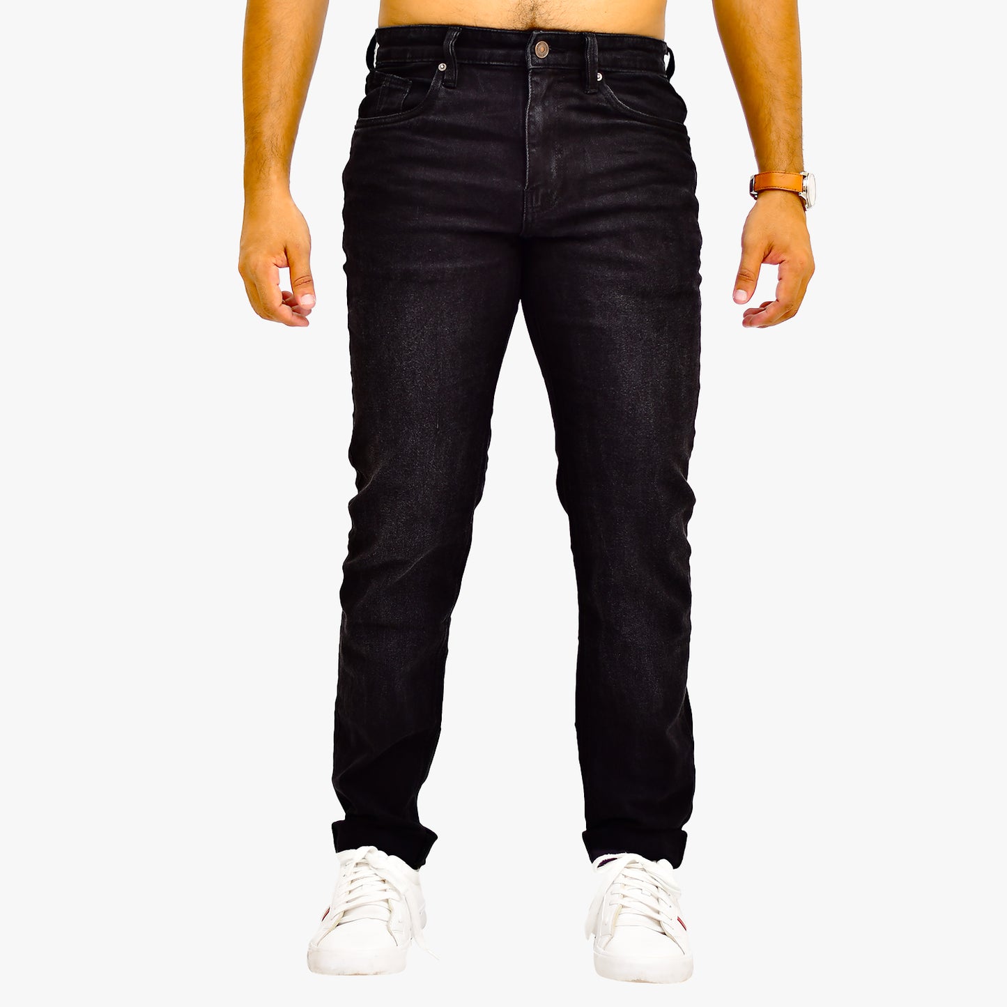 IL1604 Jet Black - Men's Denim Pant Slim Fit