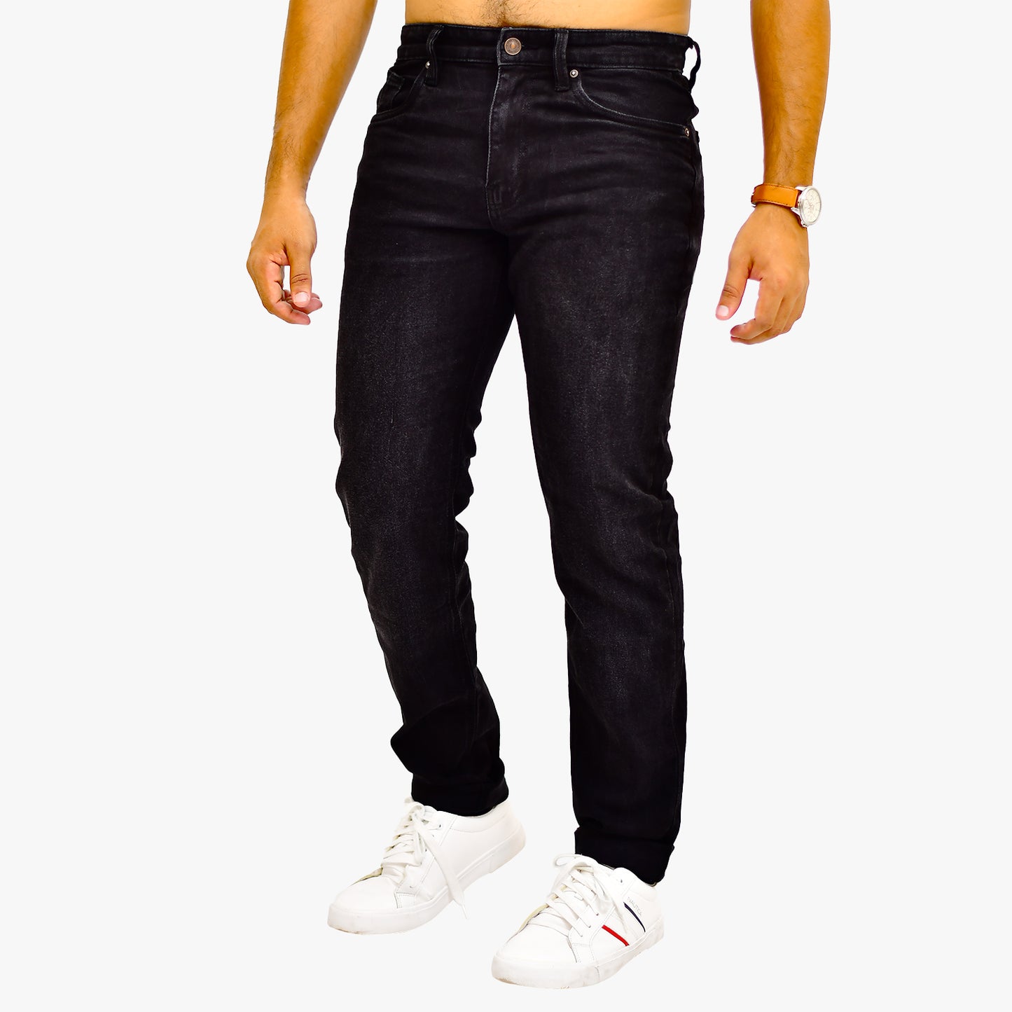 IL1604 Jet Black - Men's Denim Pant Slim Fit