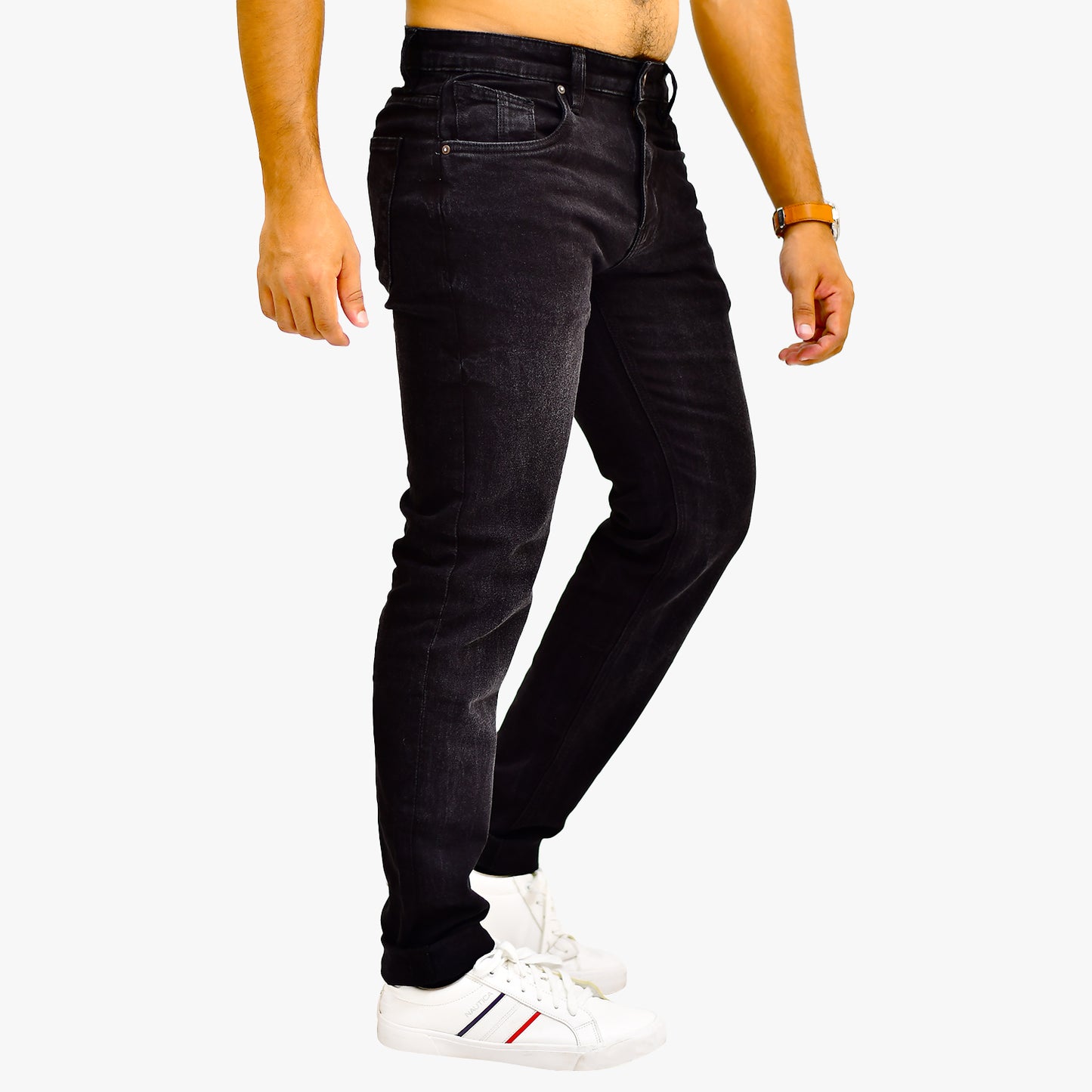 IL1604 Jet Black - Men's Denim Pant Slim Fit