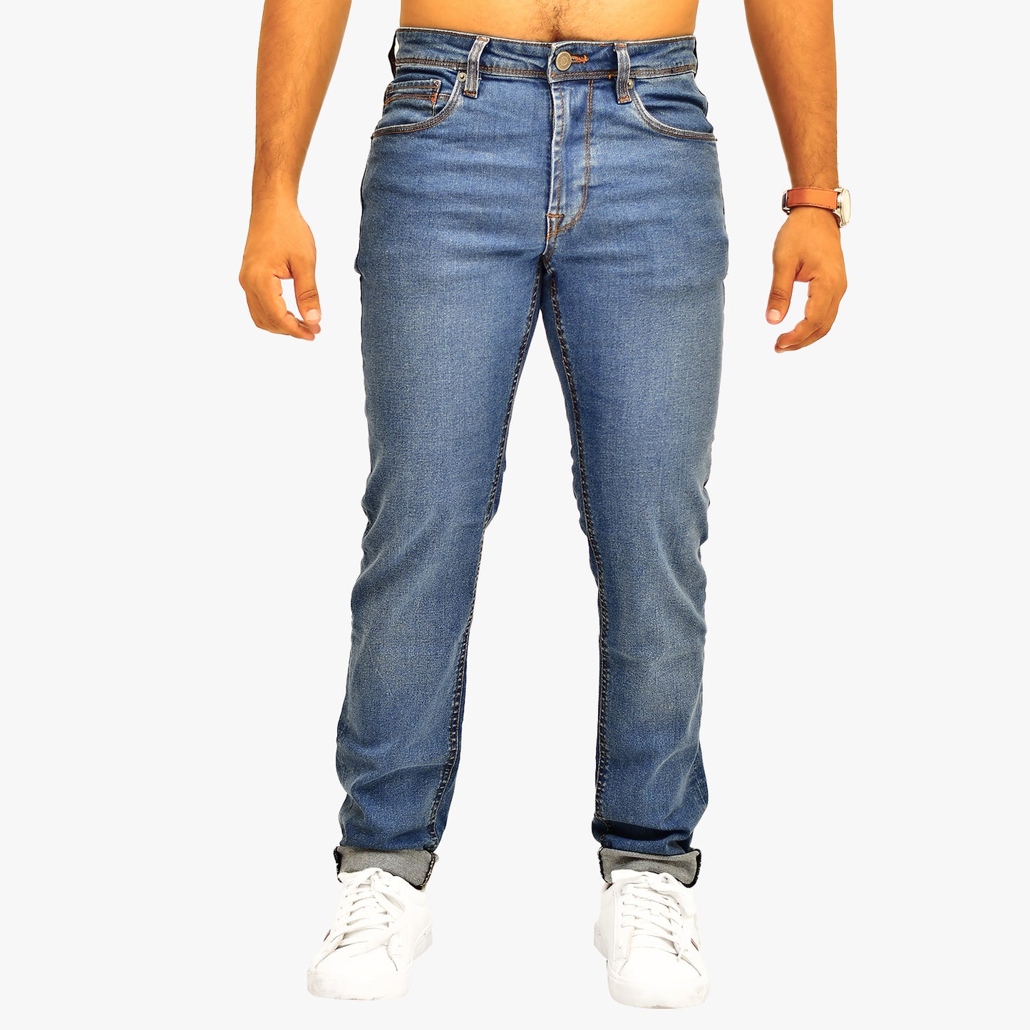 IL1618 Blue - Men's Denim Pant Slim Fit