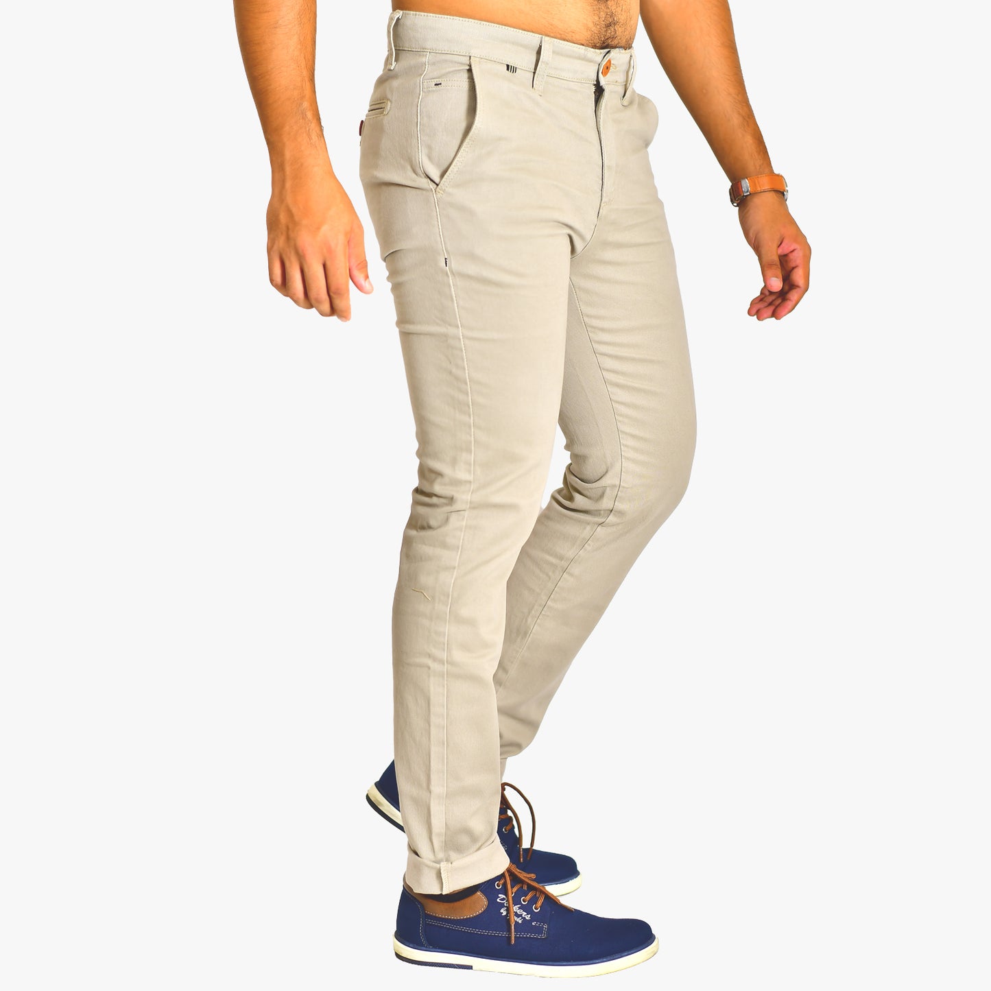 WOKE Men's Chino Slim Fit - Beige