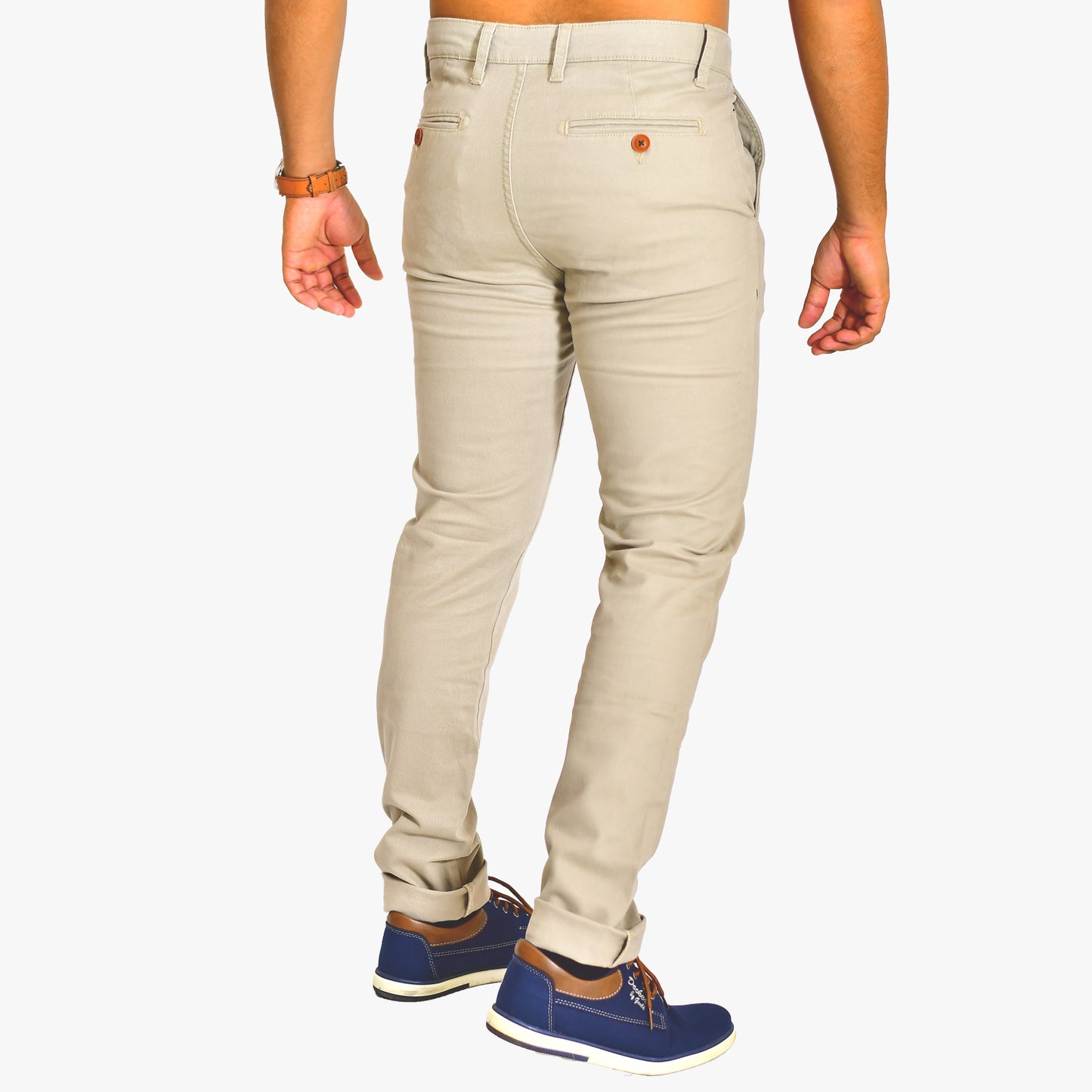 WOKE Men's Chino Slim Fit - Beige