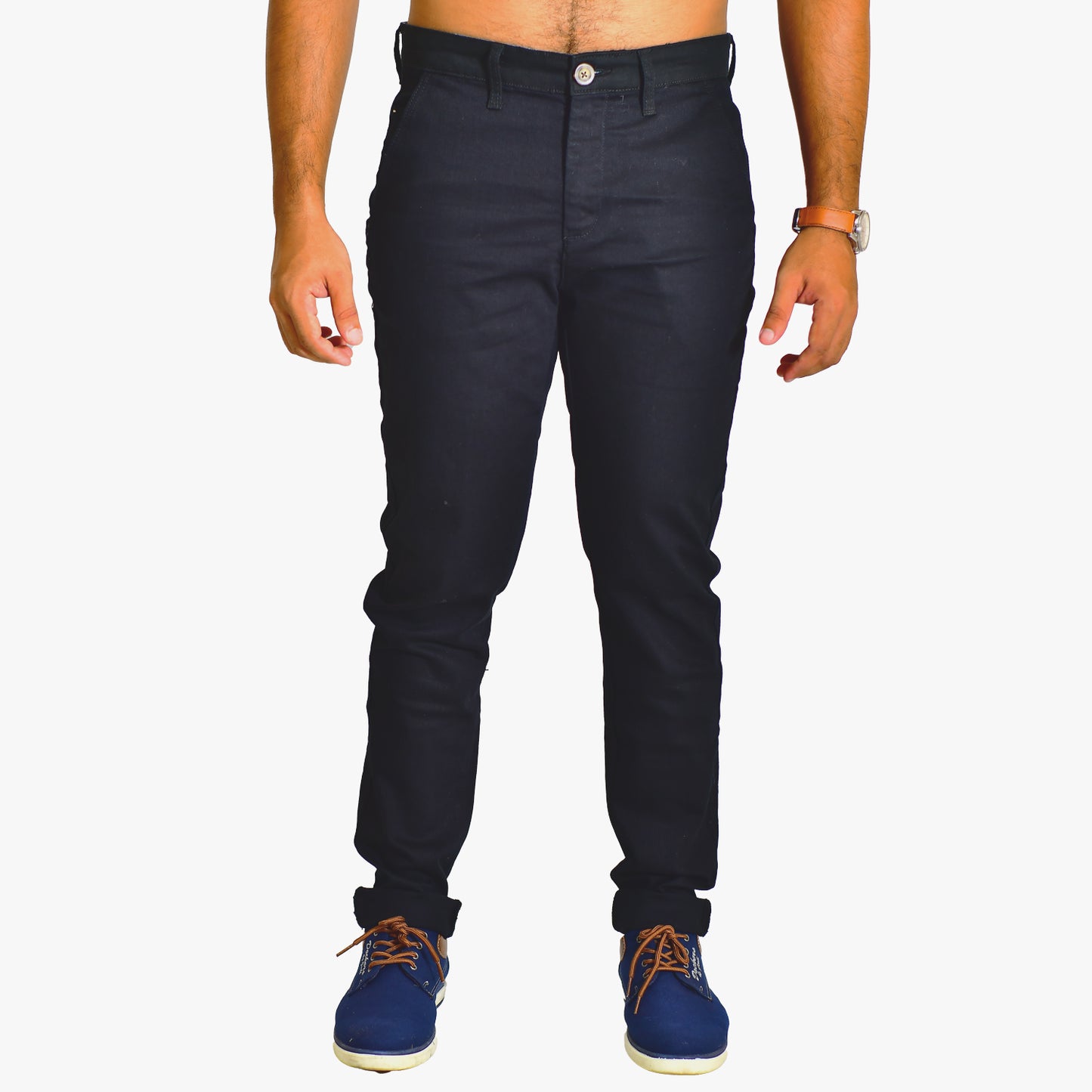 WOKE Men's Chino Slim Fit - Black