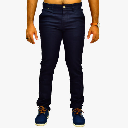 WOKE Men's Chino Slim Fit - Navy