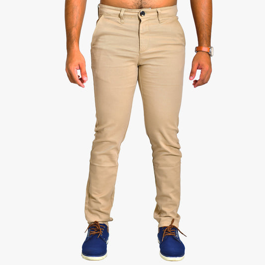 WOKE Men's Chino Slim Fit - Sand