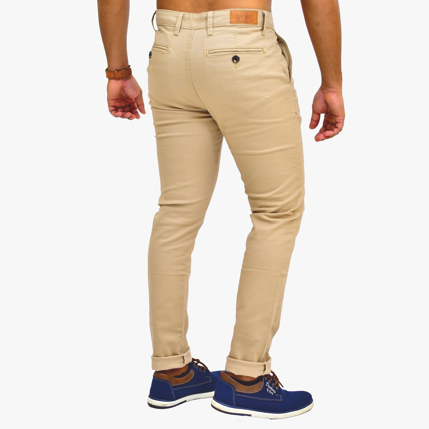 WOKE Men's Chino Slim Fit - Sand